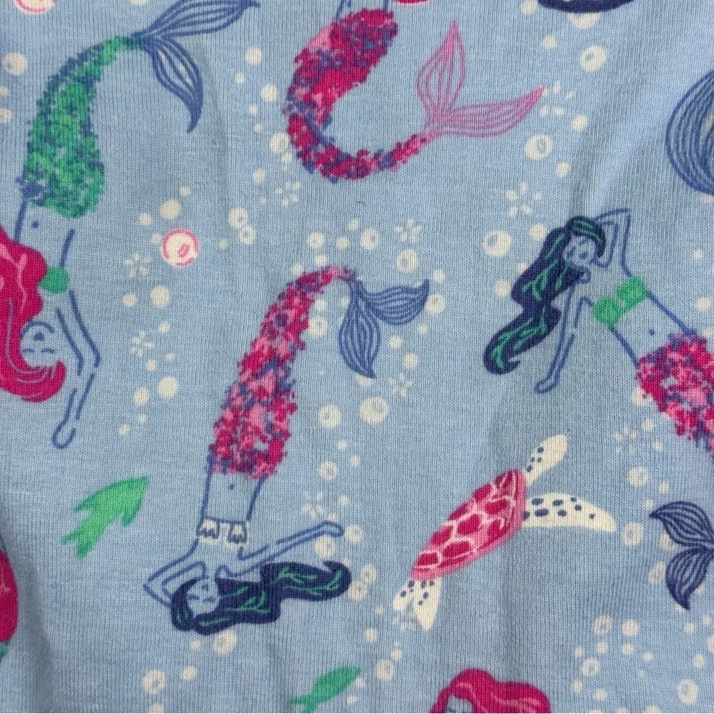 Rumi & Ryder Blue Mermaid Patterned Shirt Girls Size S